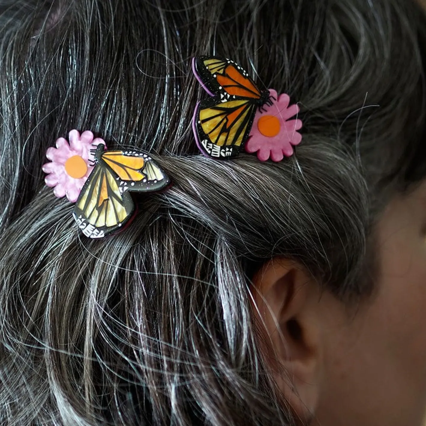 Erstwilder A Butterfly Named Flutter Hair Clips Set - 2 Piece^ Hair Clips & Claws