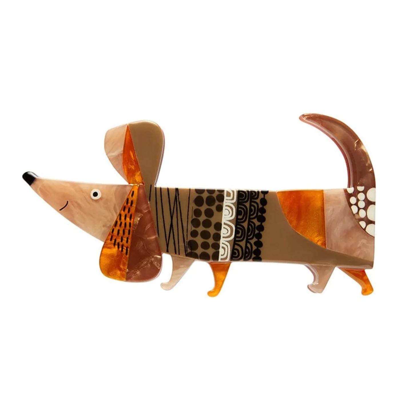 Erstwilder A Dachshund Named Bark Hair Clip Barrette^ Hair Clips & Claws