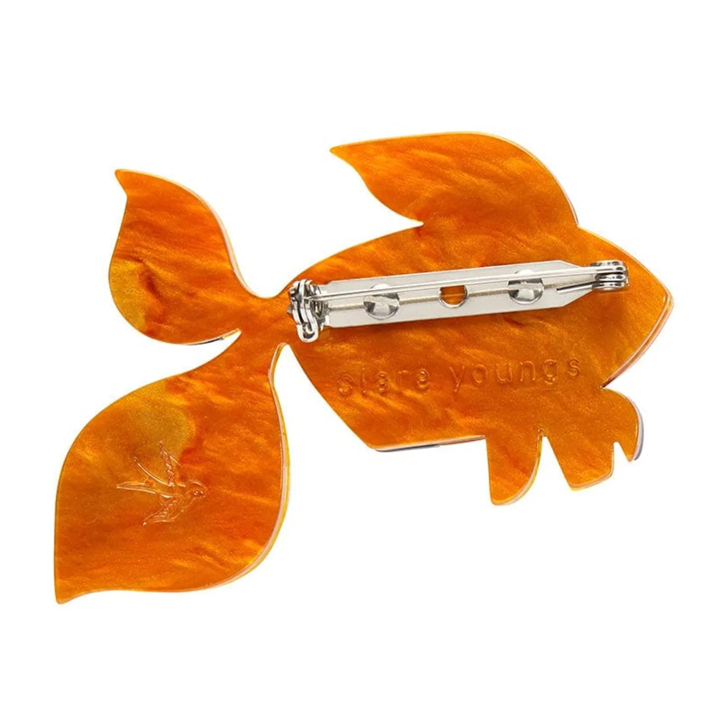 Erstwilder A Goldfish Named Silence Brooch^ Brooches