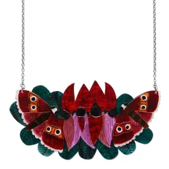 Erstwilder A Moth Amongst The Desert Peas Necklace^ Necklaces