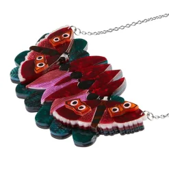 Erstwilder A Moth Amongst The Desert Peas Necklace^ Necklaces