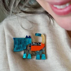 Erstwilder A Scottie Named Woof Brooch^ Brooches
