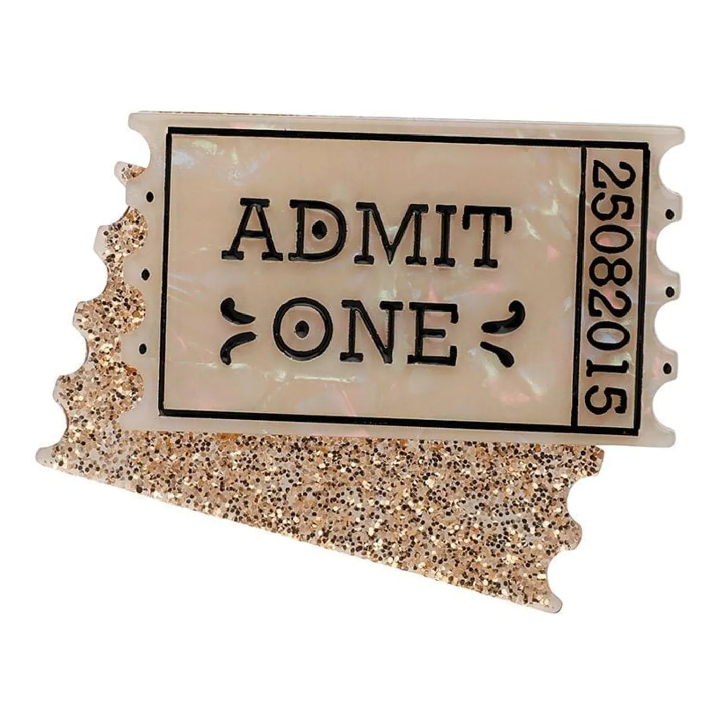 Erstwilder Admit One Ticket Brooch^ Brooches