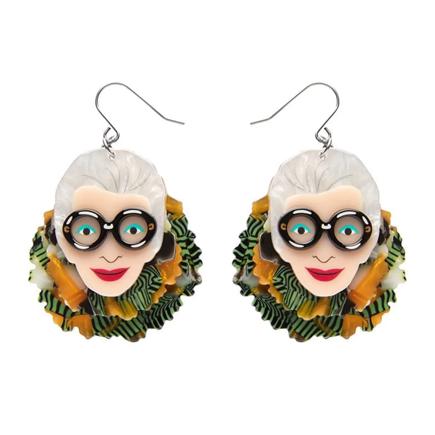 Erstwilder Adorned In Feathers Iris Drop Earrings^ Earrings