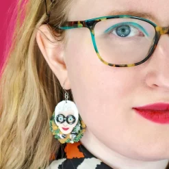 Erstwilder Adorned In Feathers Iris Drop Earrings^ Earrings