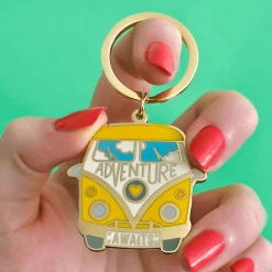 Erstwilder Adventure Awaits Enamel Key Charm^ Enamel Key Rings