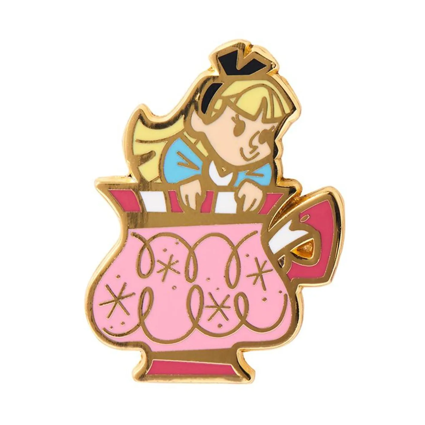 Erstwilder Always Tea Time, Alice Enamel Pin^ Enamel Pins