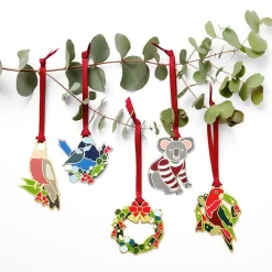 Erstwilder An Australian Christmas Ornament Pack - 5 Piece^ Tree Ornaments