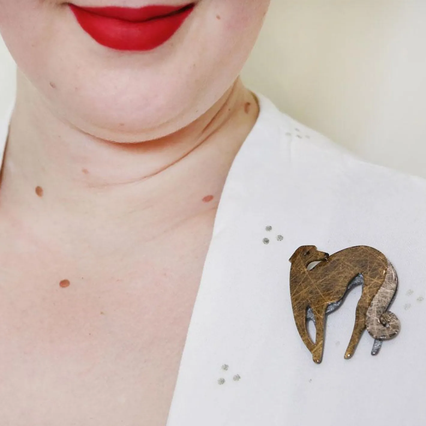 Erstwilder Autumnal Symphony Greyhound Brooch^ Brooches