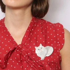 Erstwilder Babette Marie Cat Brooch^ Brooches