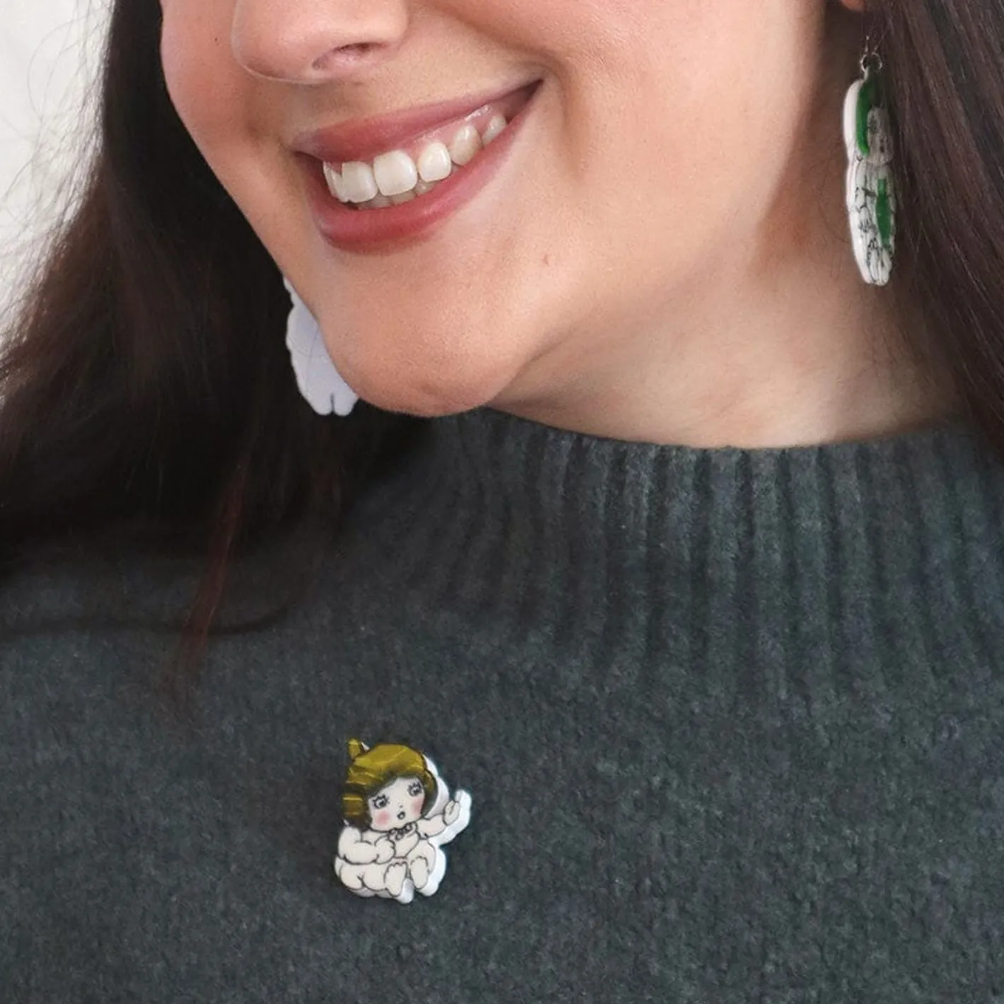 Erstwilder Baby Gumnut Mini Brooch^ Brooches