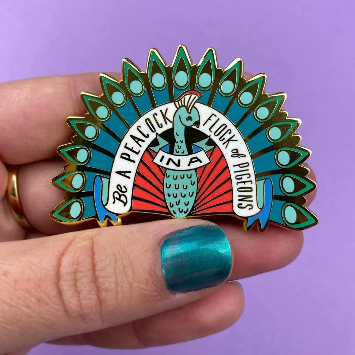 Erstwilder Be A Peacock Enamel Pin^ Enamel Pins