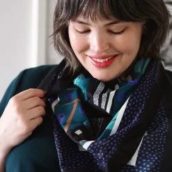 Erstwilder Bella The Black Cockatoo Square Scarf^ Scarves