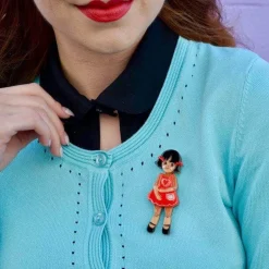 Erstwilder Bendy Wendy Doll Brooch^ Brooches