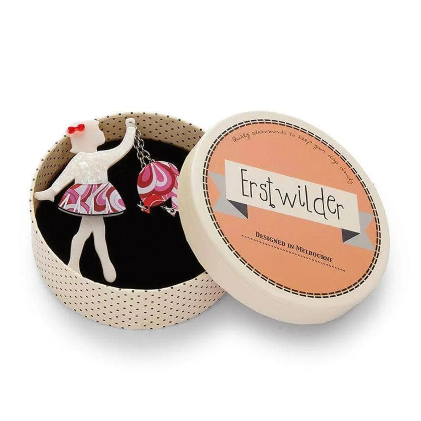 Erstwilder Bev And The Flying Balloon Brooch^ Brooches