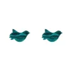 Erstwilder Bird Ripple Glitter Resin Stud Earrings - Green^ Essential Earrings