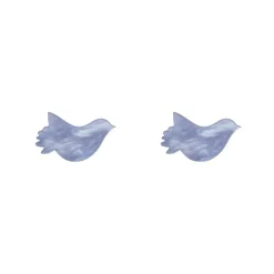 Erstwilder Bird Ripple Resin Stud Earrings - Blue^ Essential Earrings