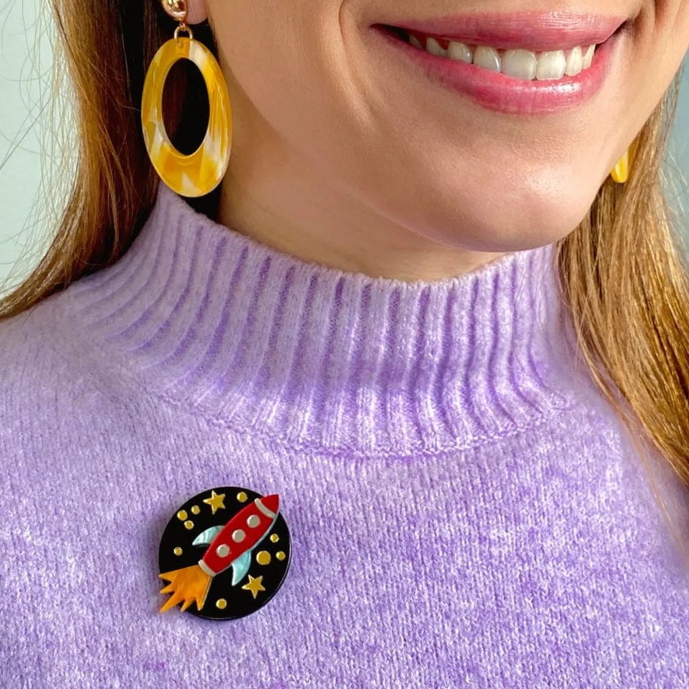 Erstwilder Blast Off! Mini Brooch^ Brooches