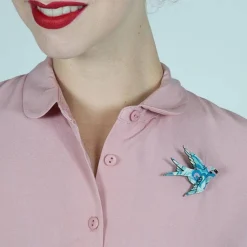 Erstwilder Bluebird Of Happiness Brooch^ Brooches