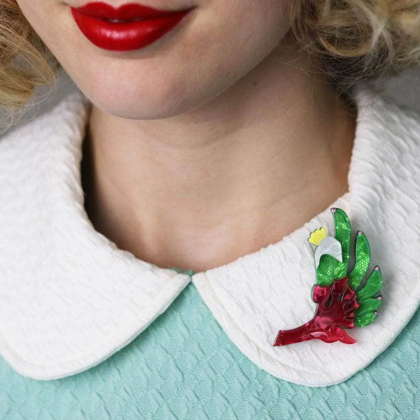 Erstwilder Bouncing Botannical Flower Brooch^ Brooches