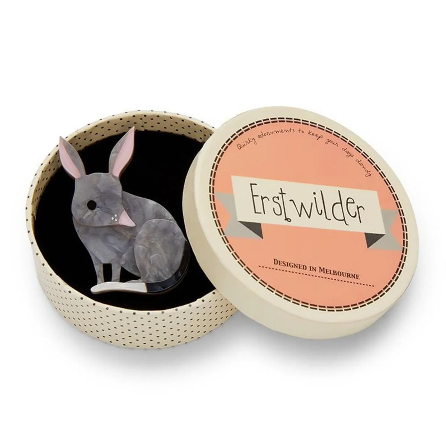 Erstwilder Bouncy Burrow Dweller Bilby Brooch^ Brooches