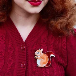 Erstwilder Bright-Eyed And Bushy Tailed Brooch^ Brooches