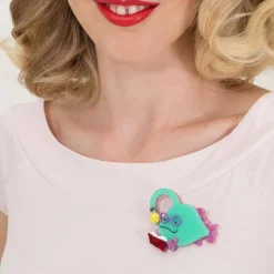 Erstwilder Bright-Eyed Bibliophile Brooch^ Brooches