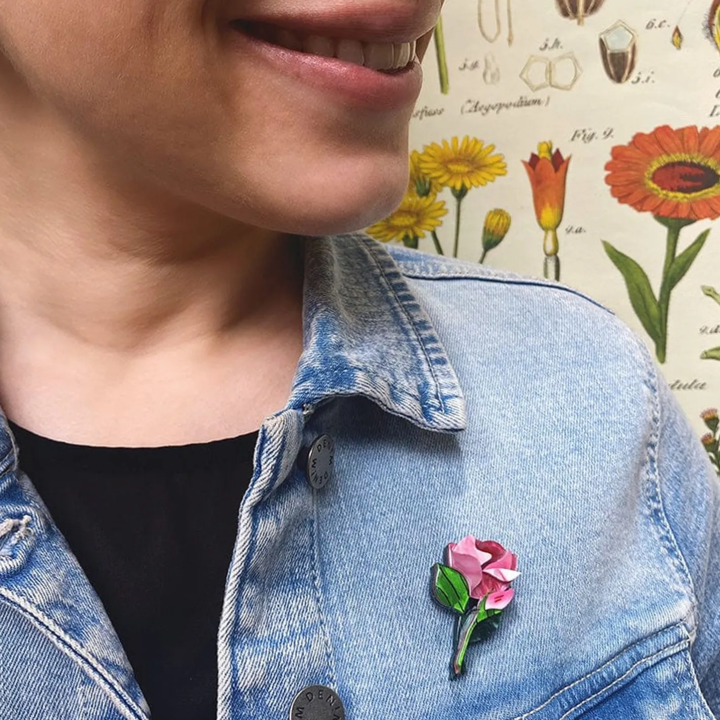 Erstwilder Budding Romance Mini Brooch^ Brooches