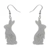 Erstwilder Bunny Glitter Resin Drop Earrings - Silver^ Essential Earrings
