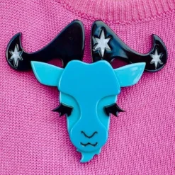 Erstwilder Capricorn The Controlled Brooch^ Brooches