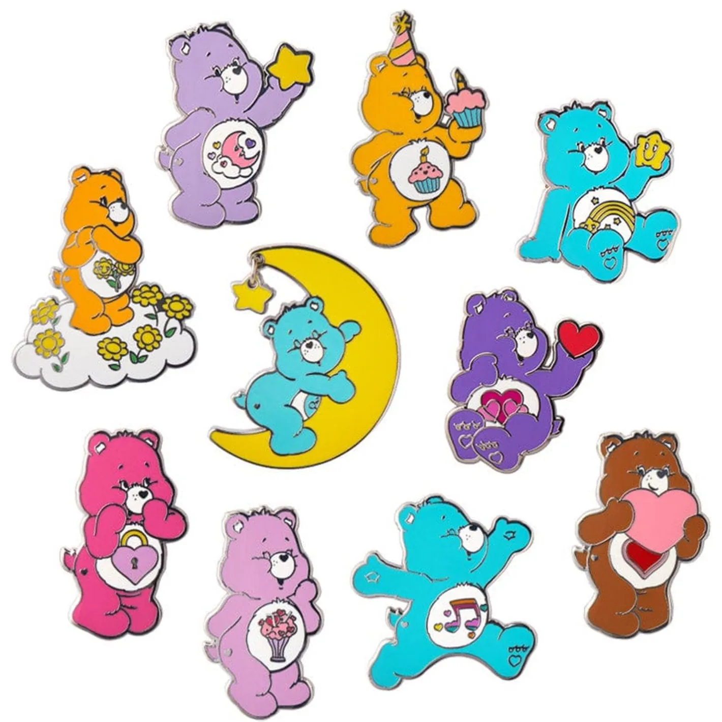 Erstwilder Care Bears Enamel Pin Pack - 10 Piece^ Enamel Pins