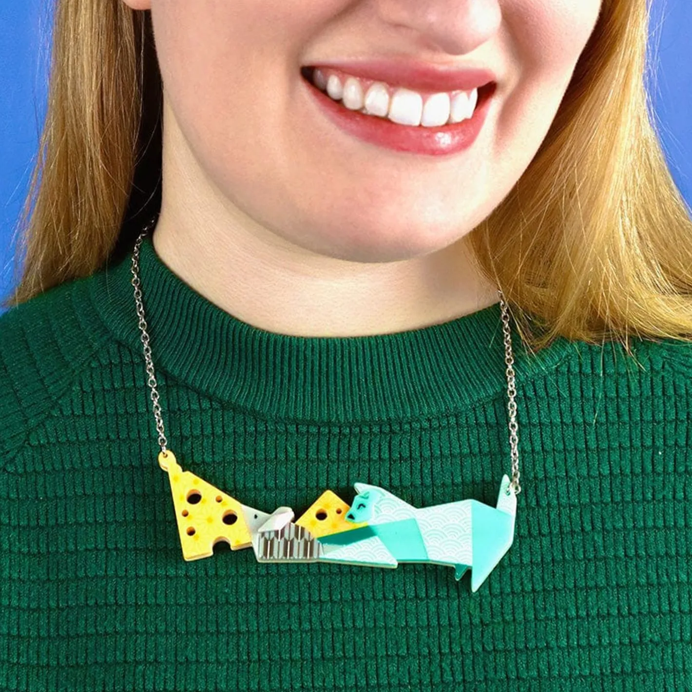 Erstwilder Cat And Mouse Necklace^ Necklaces