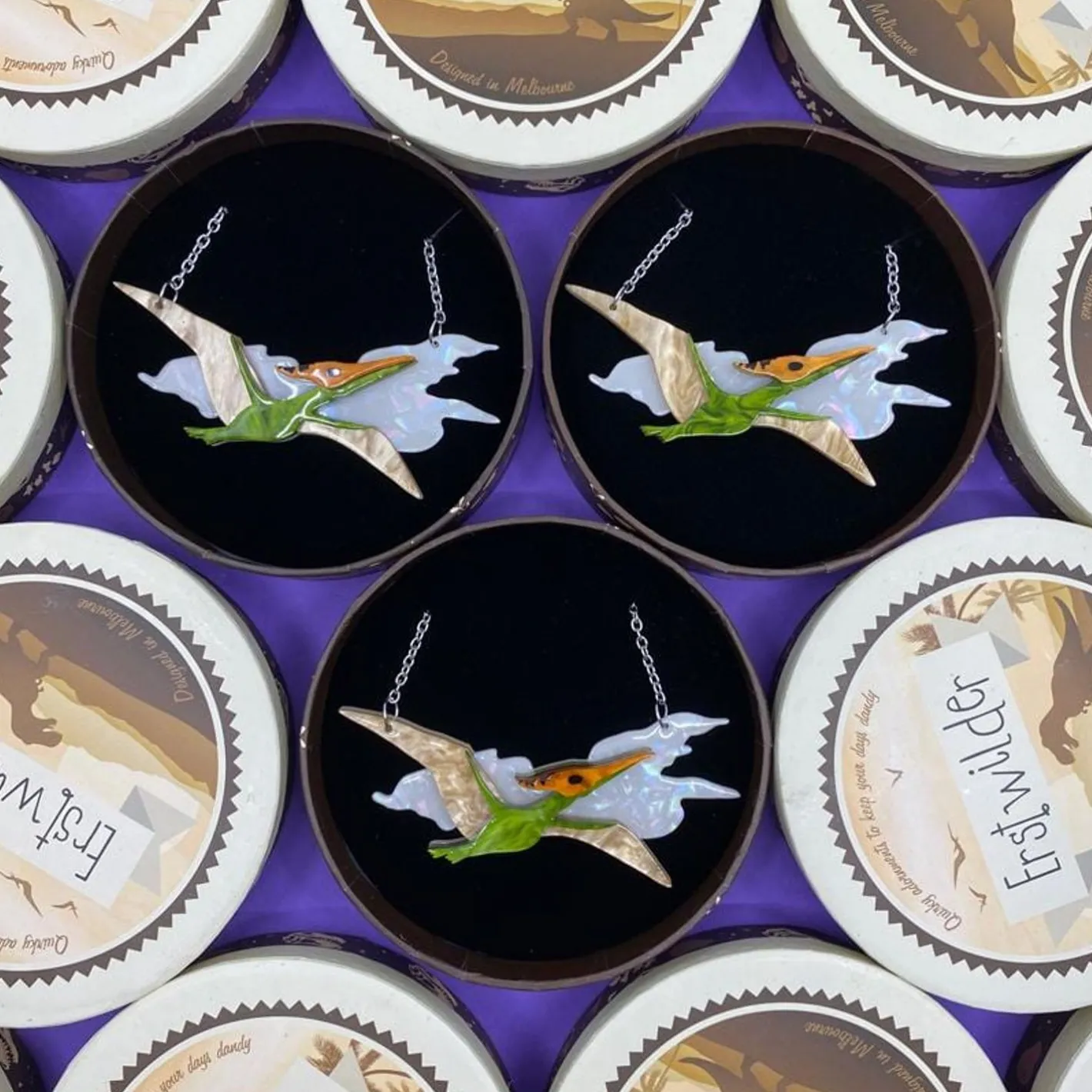 Erstwilder Celine The Pterodactyl Necklace^ Necklaces
