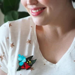 Erstwilder Christmas Holly-Days Brooch^ Brooches