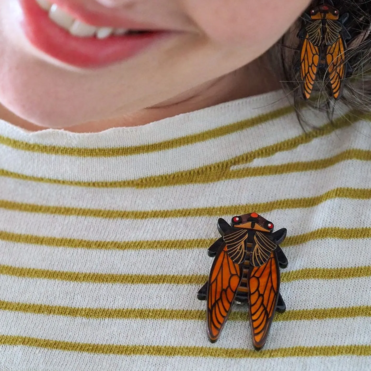 Erstwilder Cicadian Rhythms Brooch^ Brooches