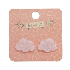 Erstwilder Cloud Glitter Resin Stud Earrings - Pink^ Essential Earrings