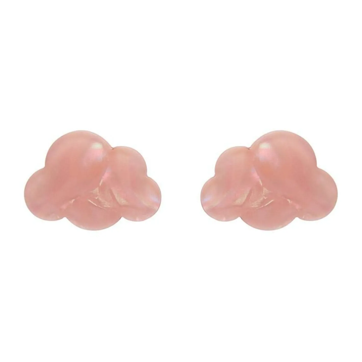 Erstwilder Cloud Solid Glitter Resin Stud Earrings - Pink^ Essential Earrings