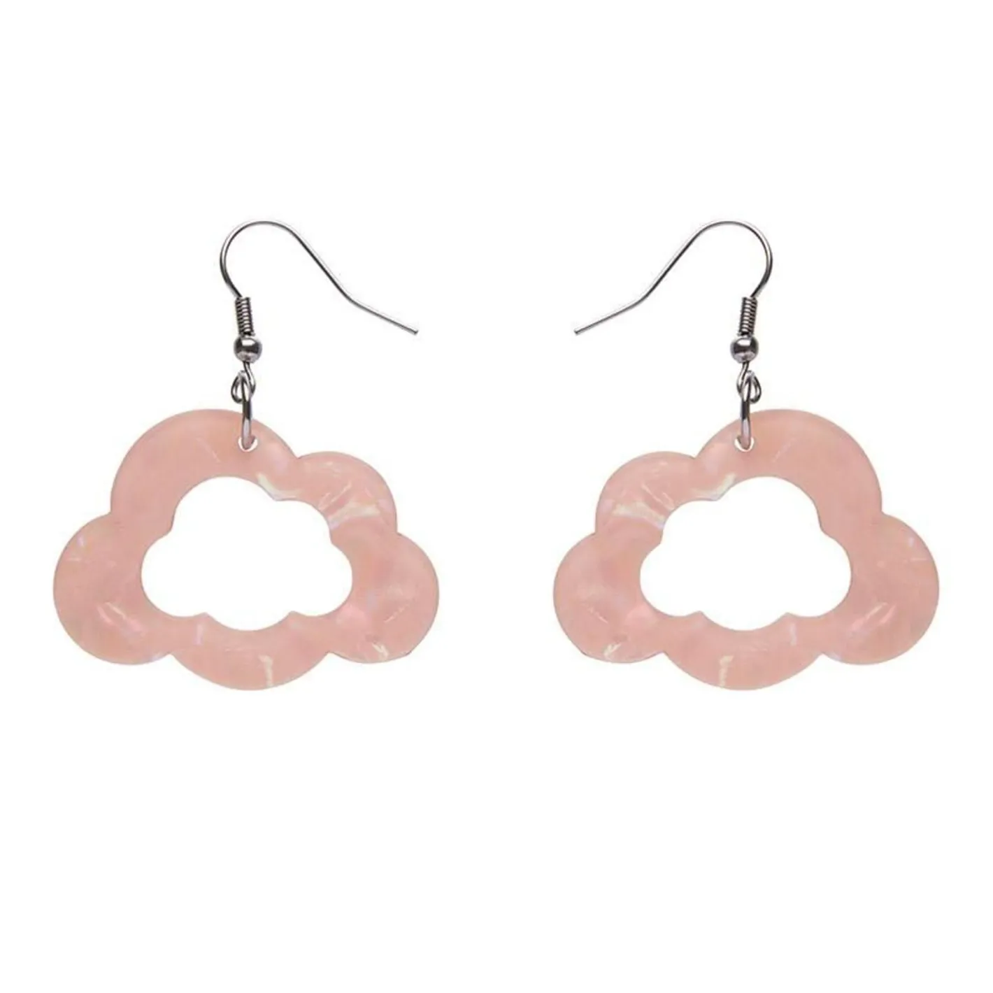 Erstwilder Cloud Solid Glitter Resin Drop Earrings - Pink^ Essential Earrings