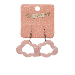 Erstwilder Cloud Solid Glitter Resin Drop Earrings - Pink^ Essential Earrings