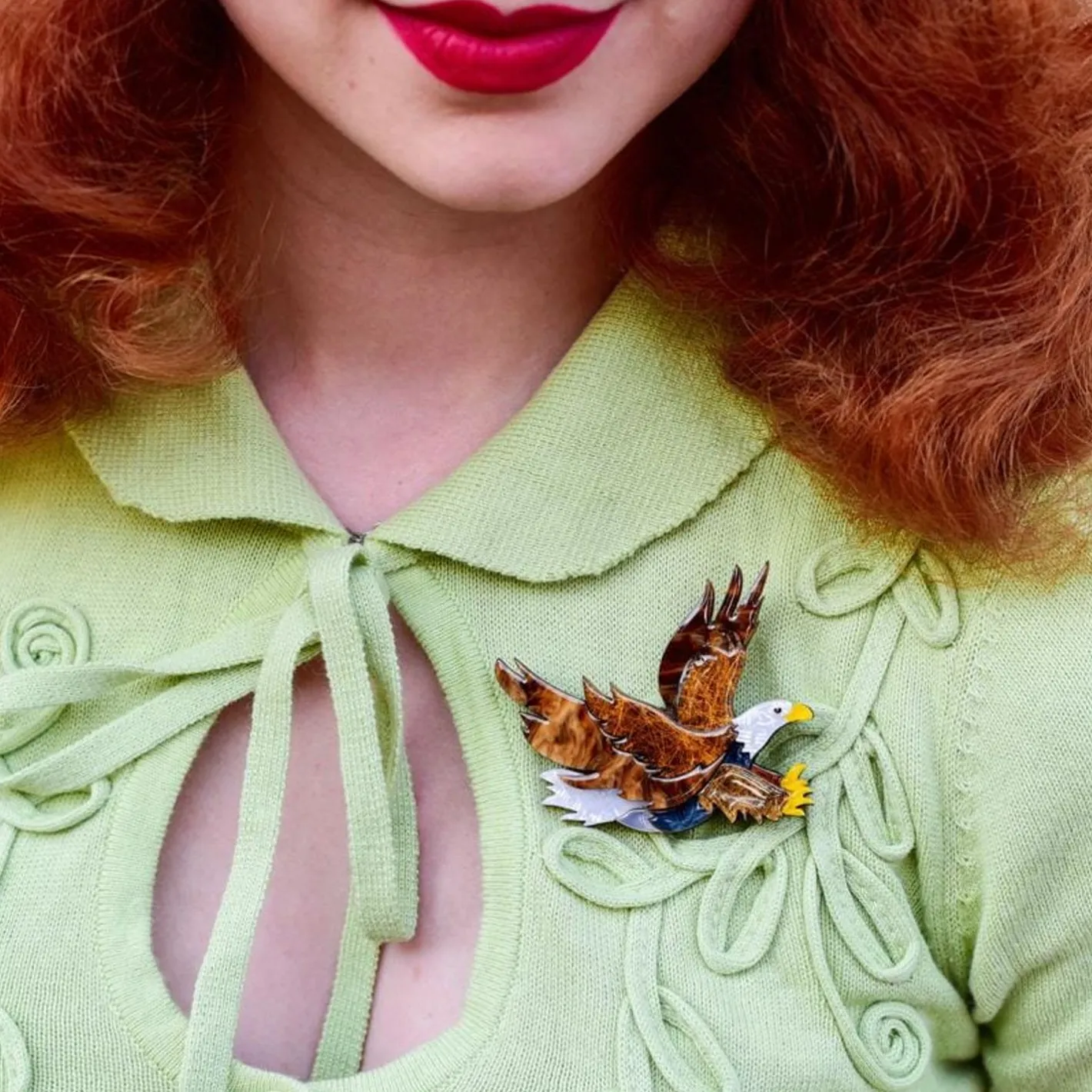 Erstwilder Comeback Kid Eagle Brooch^ Brooches