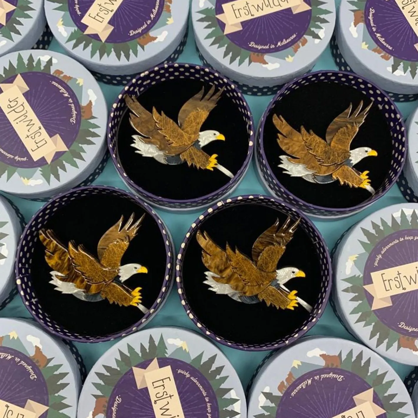 Erstwilder Comeback Kid Eagle Brooch^ Brooches