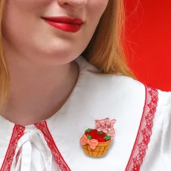 Erstwilder Curious Custard Brooch^ Brooches