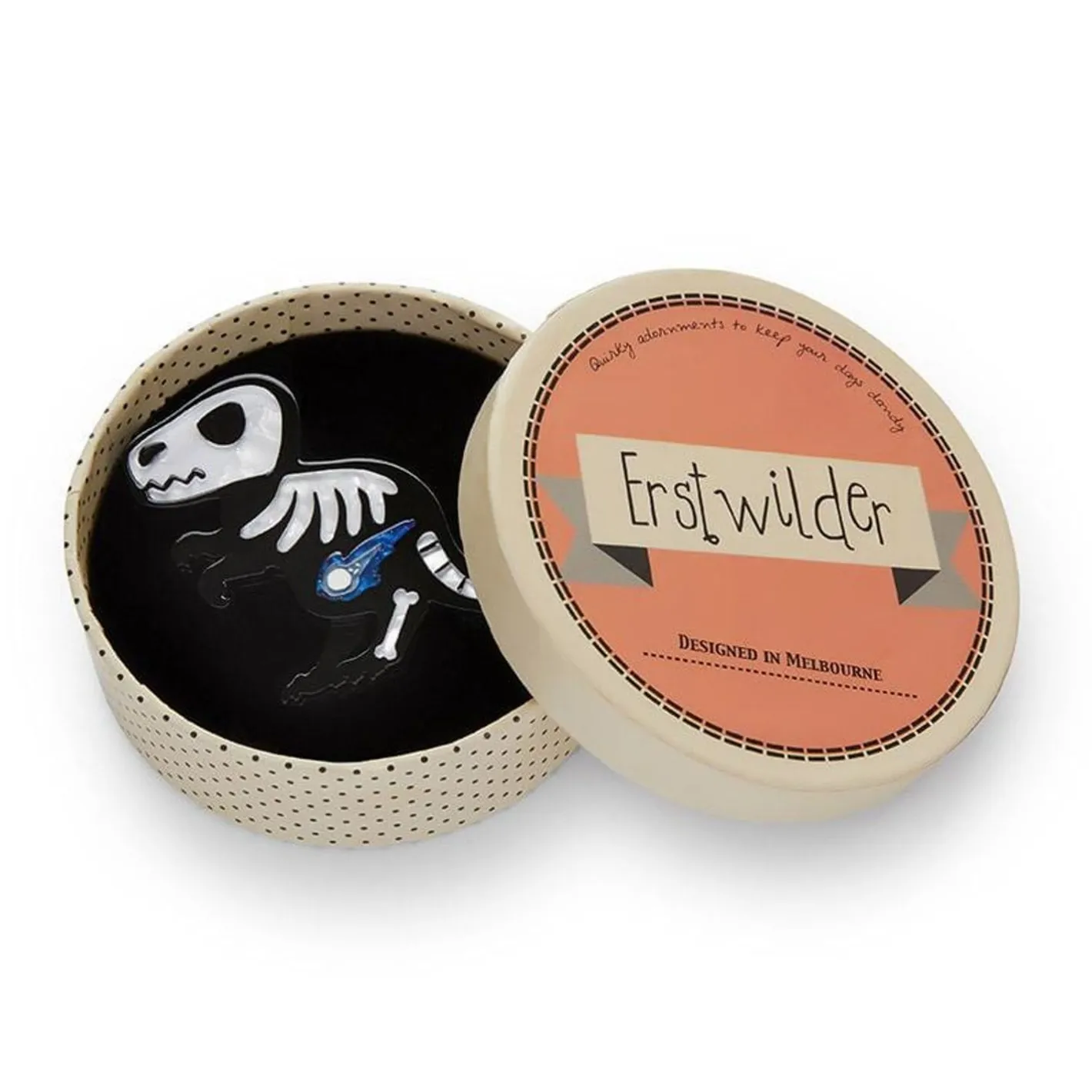 Erstwilder Dead-O-Saurus Rex Brooch^ Brooches