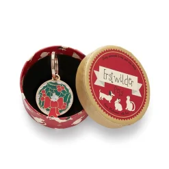 Erstwilder Deck The Halls Enamel Pet Charm^ Enamel Key Rings