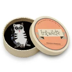 Erstwilder Detroit Rock City Cat Brooch^ Brooches