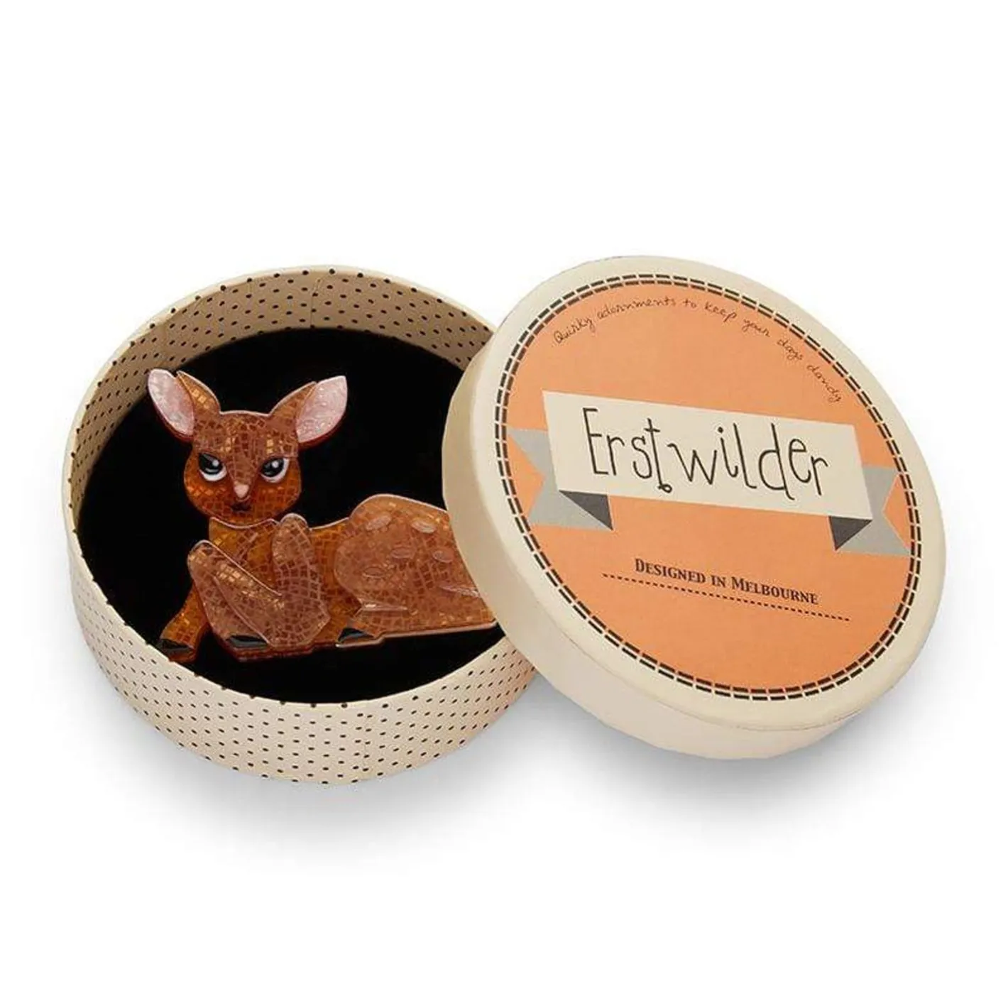Erstwilder Doe-Eyed Deary Brooch^ Brooches