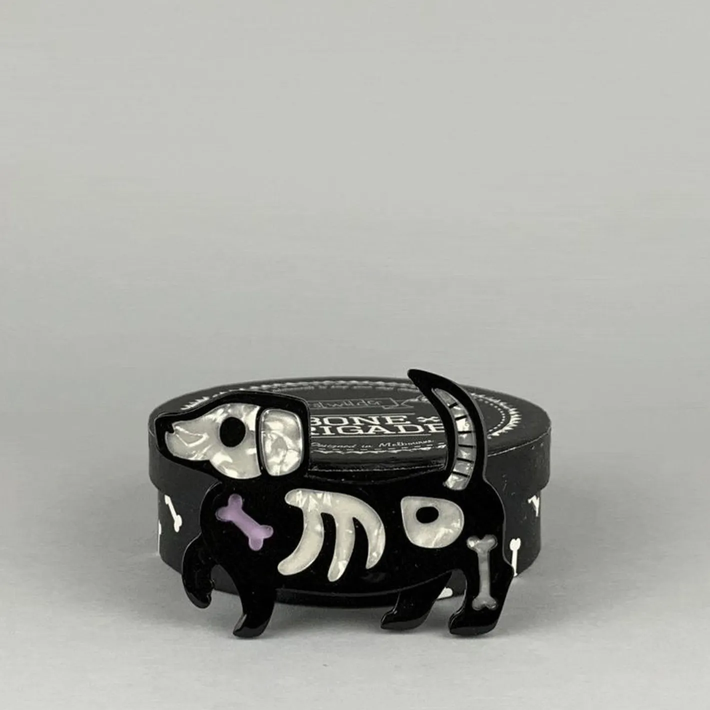 Erstwilder Doggo Darkness Brooch^ Brooches