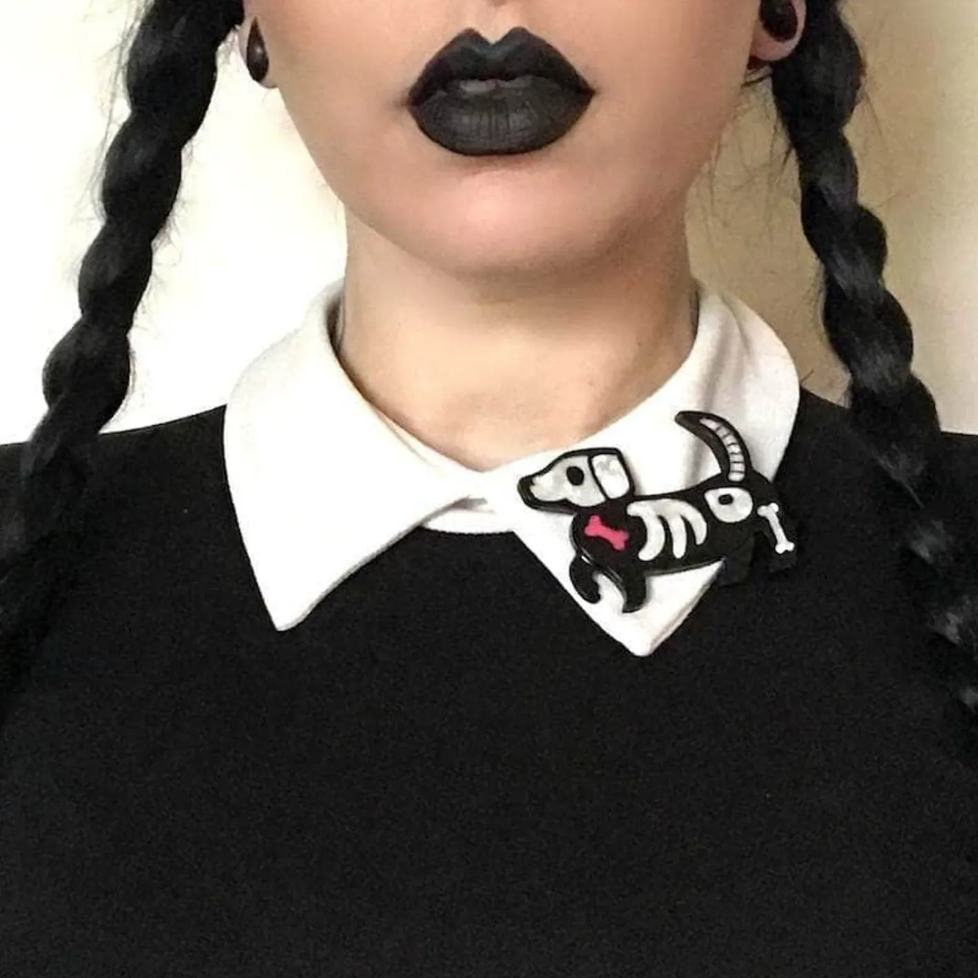 Erstwilder Doggo Darkness Brooch^ Brooches
