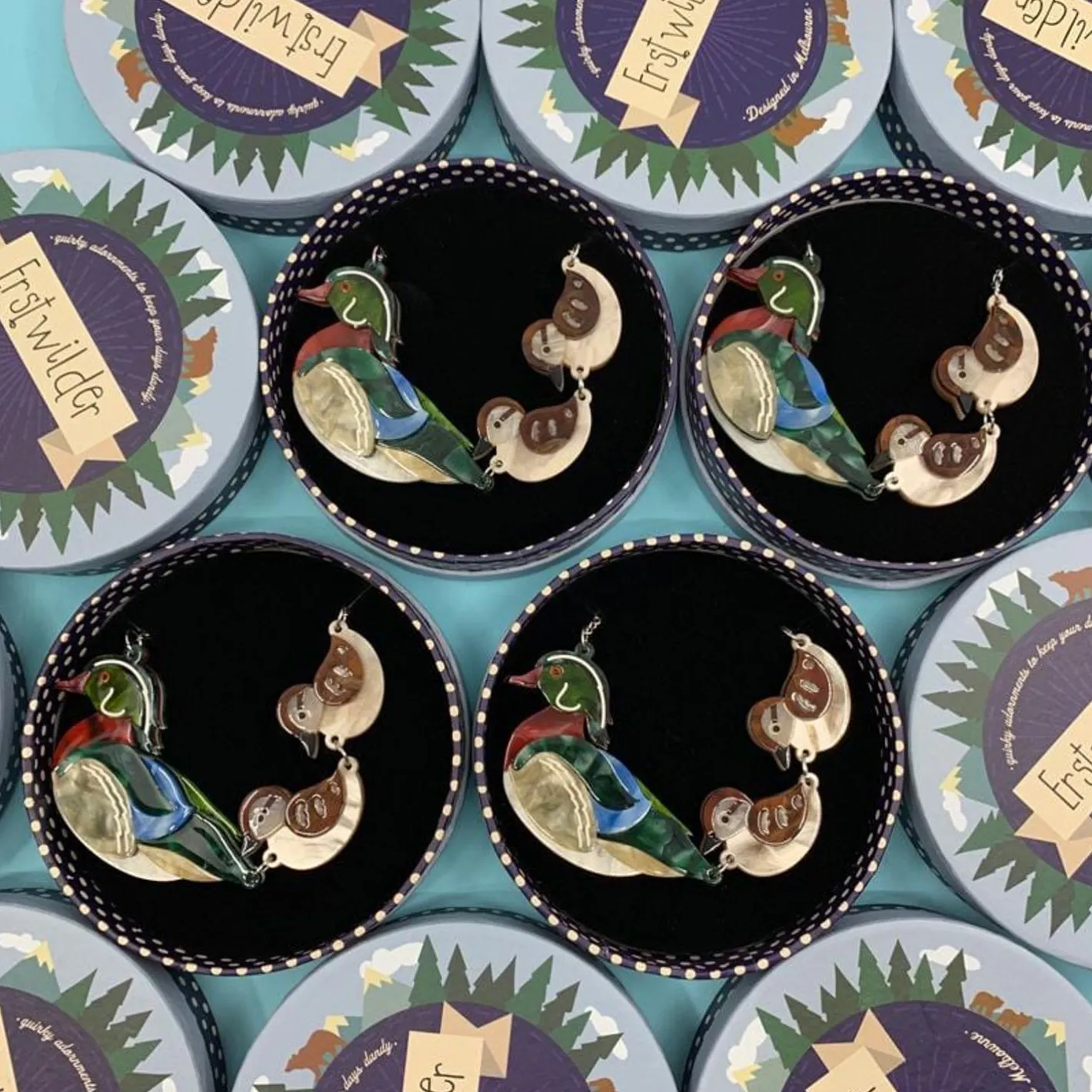 Erstwilder Ducks In A Row Necklace^ Necklaces