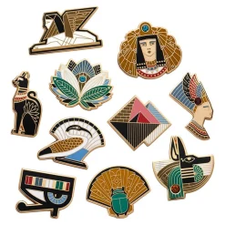 Erstwilder Egyptian Revival Enamel Pin Pack - 10 Piece^ Enamel Pins